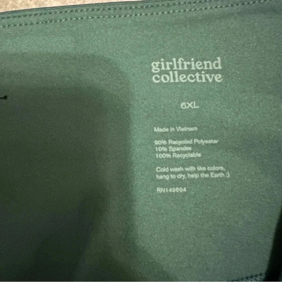 Girlfriend Collective teal compression legging size 6X - Picture 3 of 5